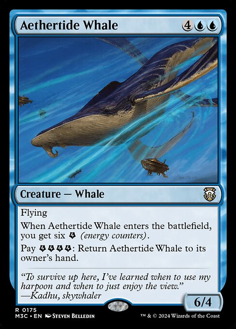Aethertide Whale from Modern Horizons 3 Commander