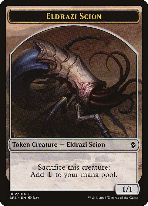 Eldrazi Scion from Battle for Zendikar Tokens
