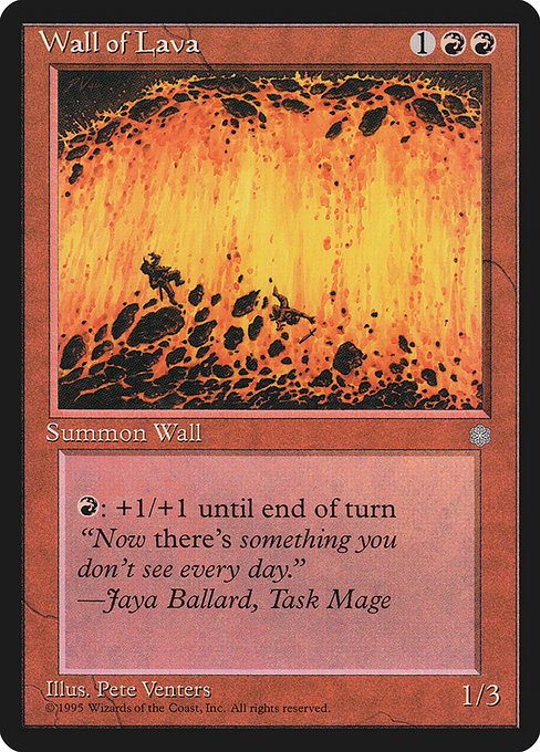 Wall of Lava highlighted card art