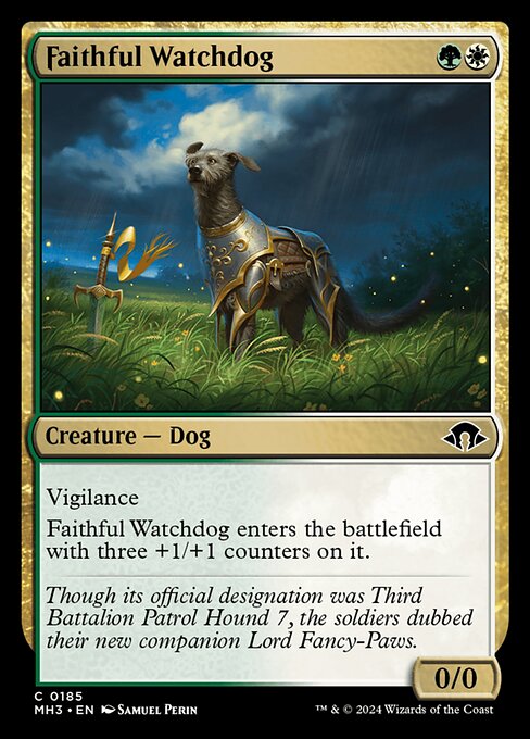 Faithful Watchdog highlighted card art