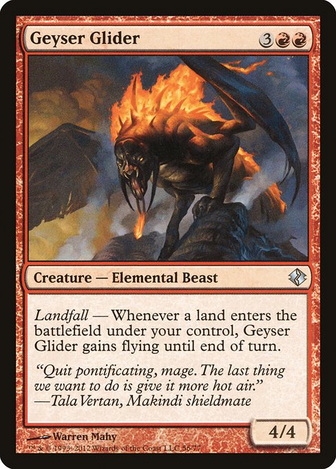 Geyser Glider highlighted card art