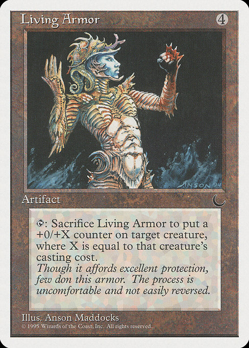 Living Armor highlighted card art