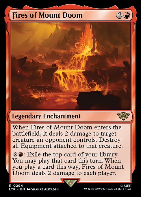 Fires of Mount Doom highlighted card art