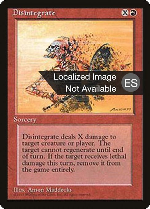 Disintegrate from Fourth Edition Foreign Black Border