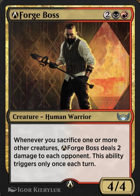 A-Forge Boss highlighted card art