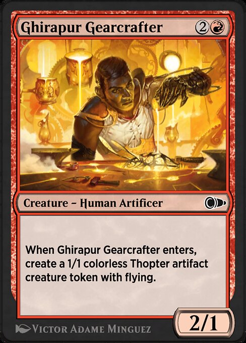 Ghirapur Gearcrafter highlighted card art