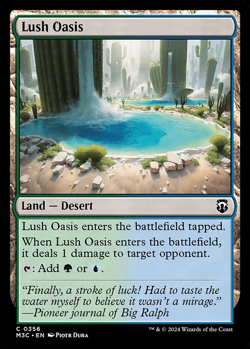 Lush Oasis highlighted card art