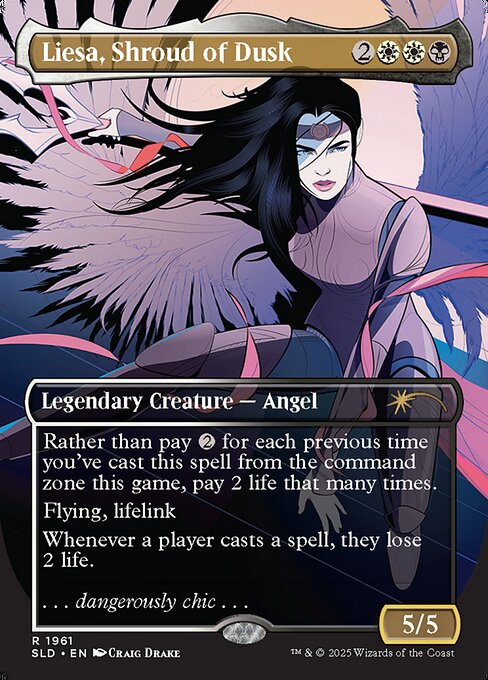 Liesa, Shroud of Dusk highlighted card art