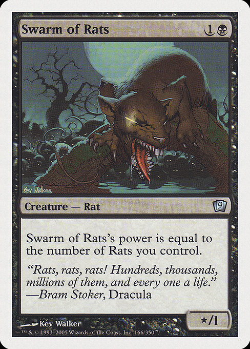 Swarm of Rats from Ninth Edition