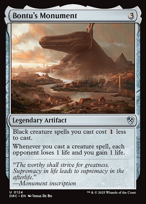 Bontu's Monument highlighted card art