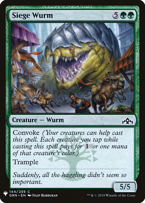 Siege Wurm from The List