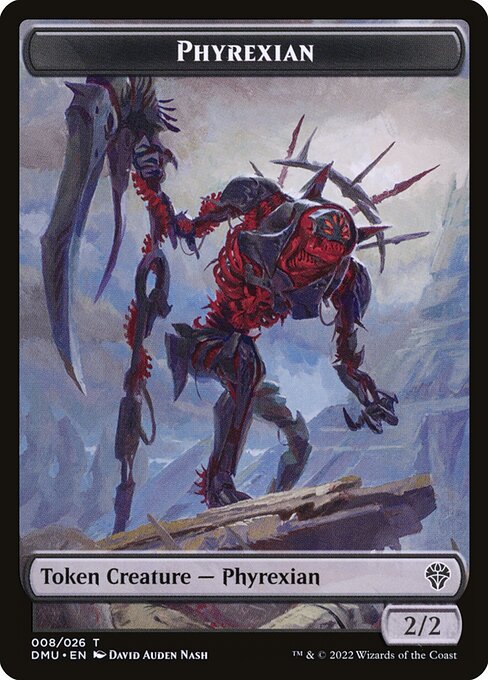 Phyrexian highlighted card art
