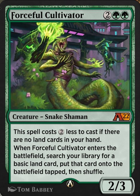 Forceful Cultivator highlighted card art
