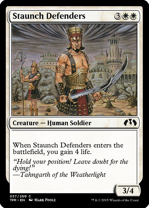 Staunch Defenders highlighted card art