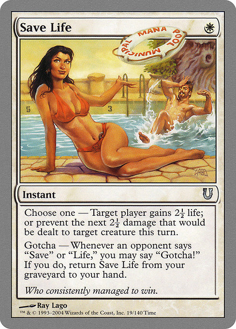 Save Life highlighted card art