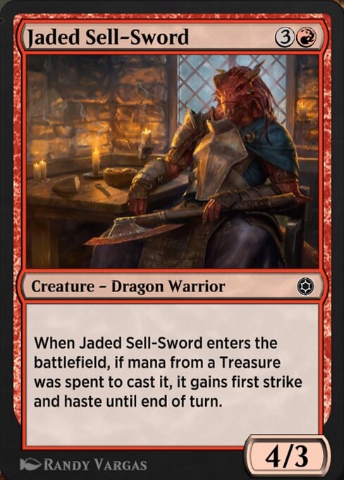Jaded Sell-Sword highlighted card art