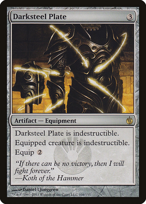 Darksteel Plate from Mirrodin Besieged