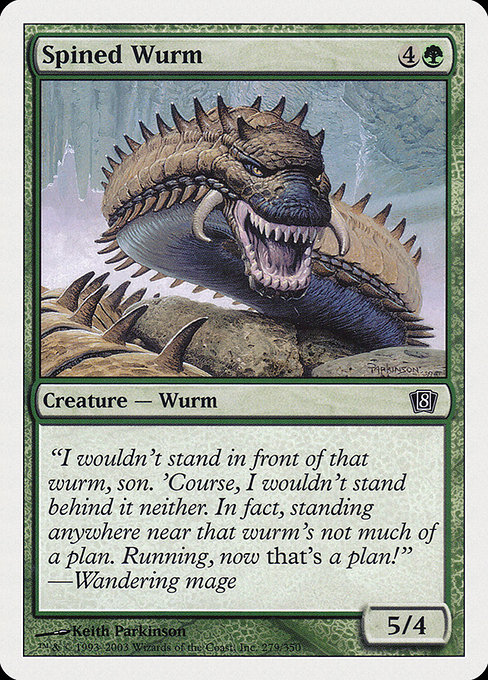 Spined Wurm from Eighth Edition
