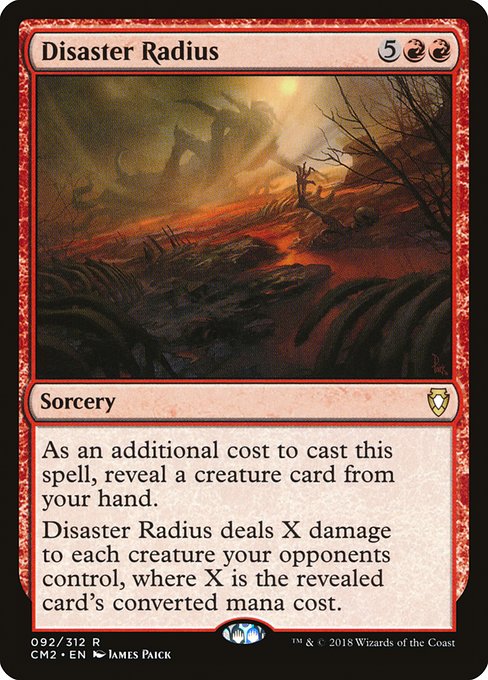 Disaster Radius highlighted card art