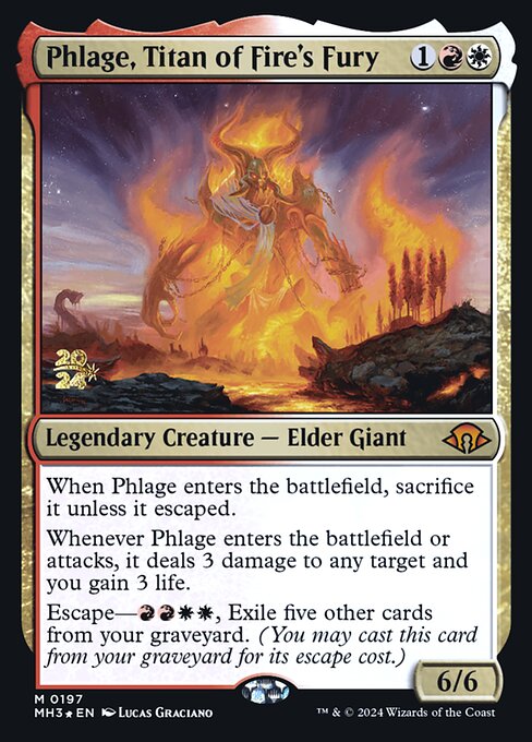 Phlage, Titan of Fire's Fury from Modern Horizons 3 Promos