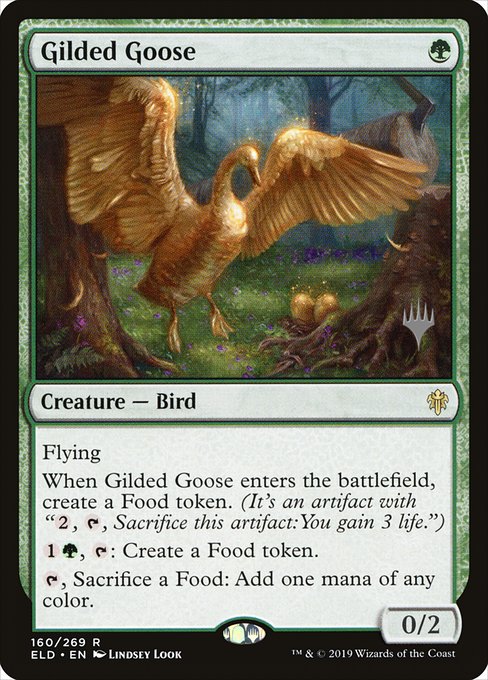 Gilded Goose from Throne of Eldraine Promos
