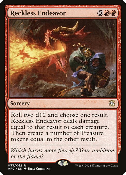 Reckless Endeavor from Forgotten Realms Commander