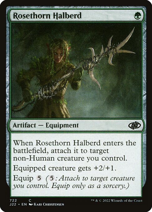 Rosethorn Halberd highlighted card art