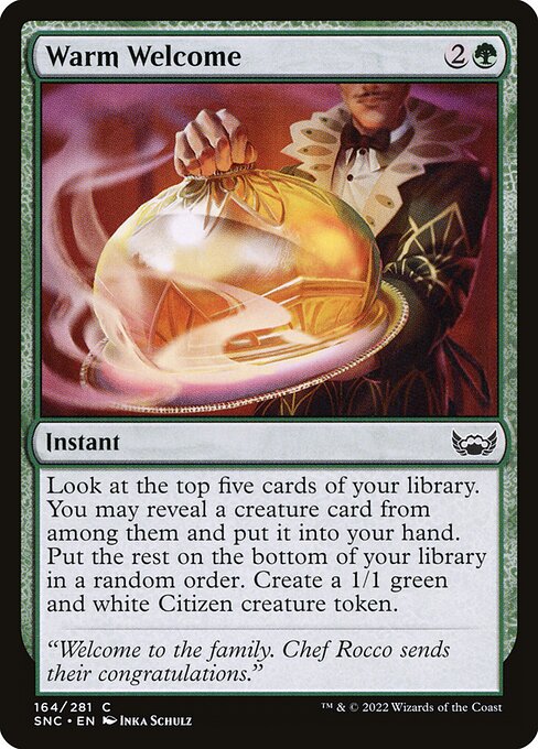 Warm Welcome highlighted card art