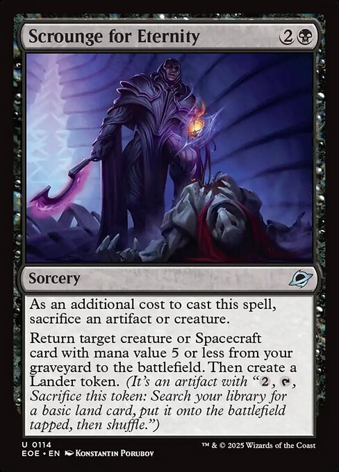 Scrounge for Eternity highlighted card art
