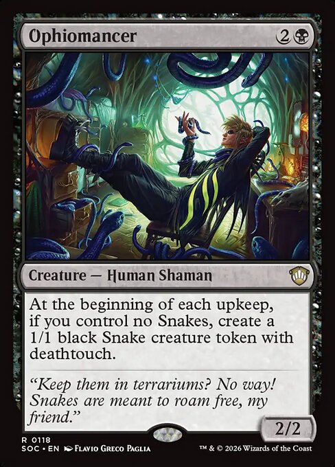 Ophiomancer from Secrets of Strixhaven Commander
