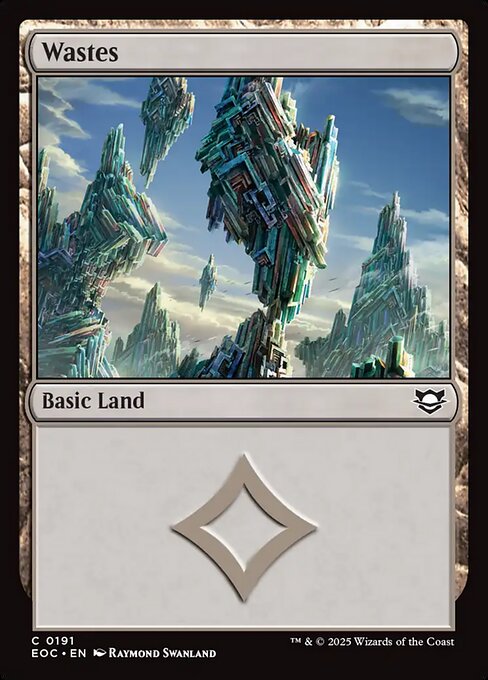 Wastes highlighted card art