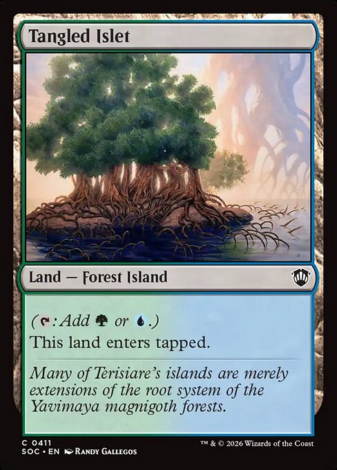 Tangled Islet from Secrets of Strixhaven Commander