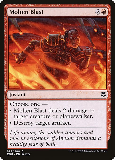 Molten Blast highlighted card art