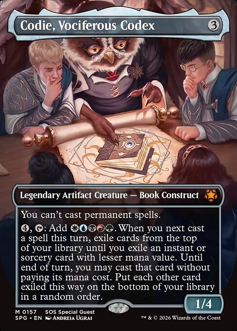 Codie, Vociferous Codex from Special Guests