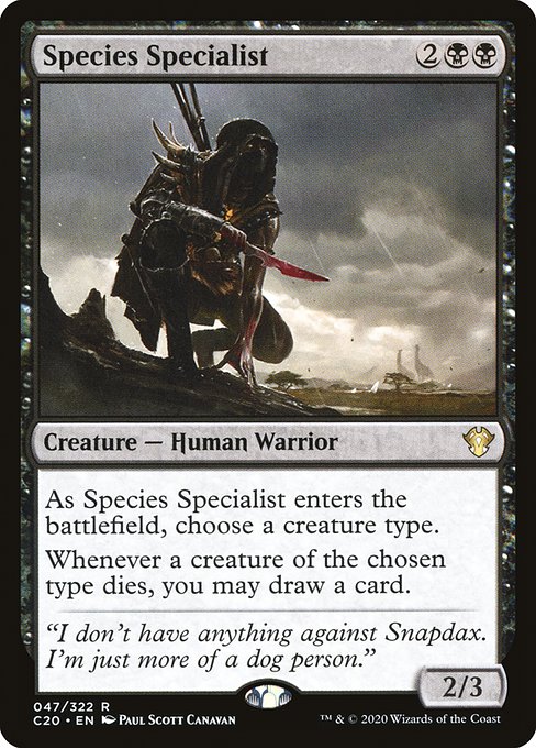 Species Specialist highlighted card art