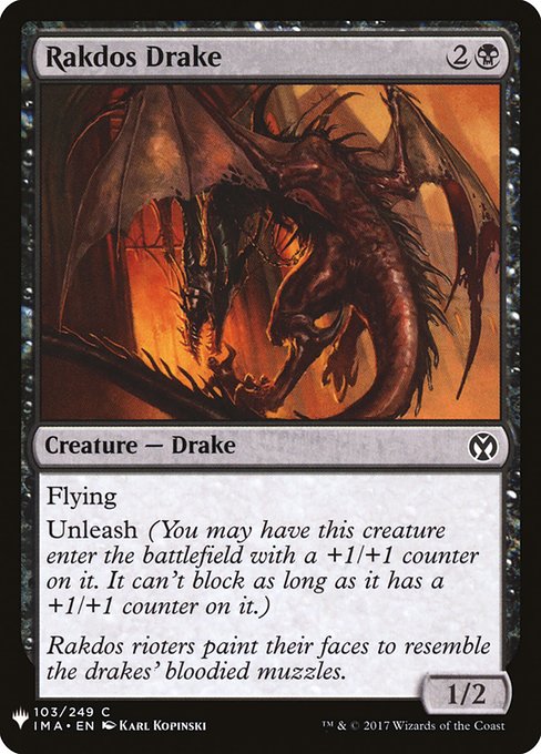 Rakdos Drake highlighted card art