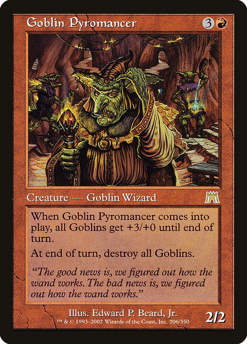 Goblin Pyromancer highlighted card art