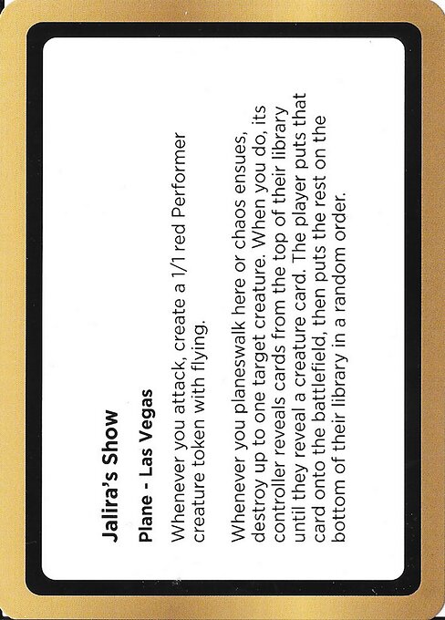 Jalira's Show highlighted card art