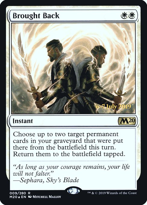 Brought Back from Core Set 2020 Promos