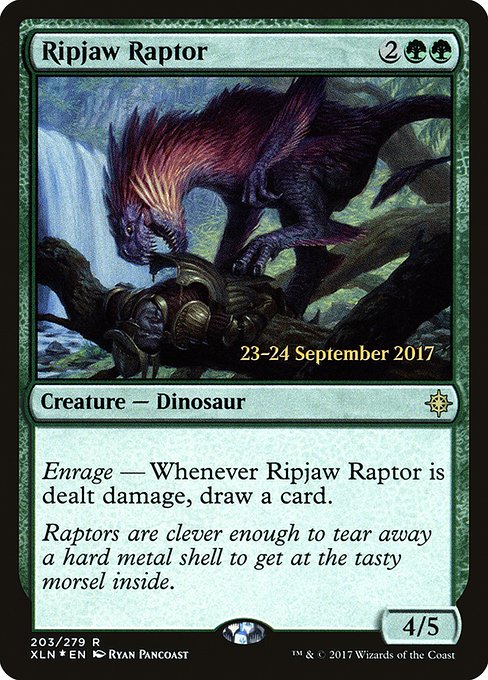 Ripjaw Raptor from Ixalan Promos