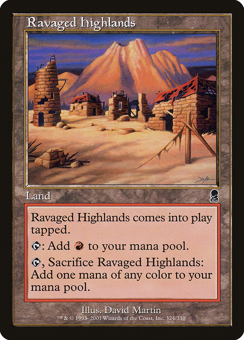 Ravaged Highlands highlighted card art