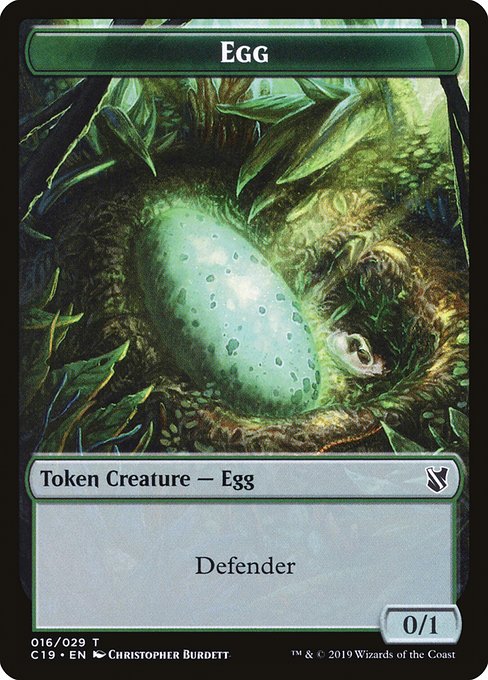 Egg from Commander 2019 Tokens