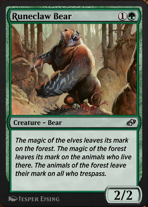 Runeclaw Bear highlighted card art
