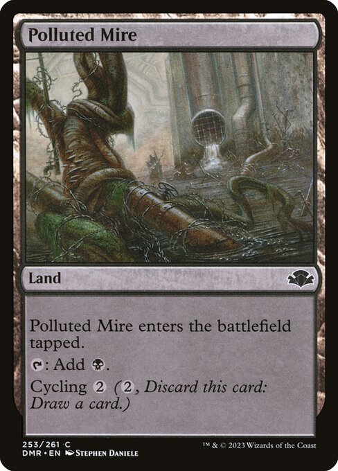Polluted Mire highlighted card art