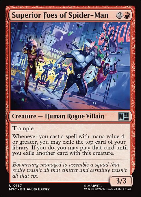 Superior Foes of Spider-Man from Marvel Super Heroes Commander