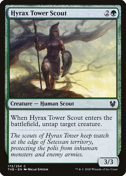 Hyrax Tower Scout highlighted card art