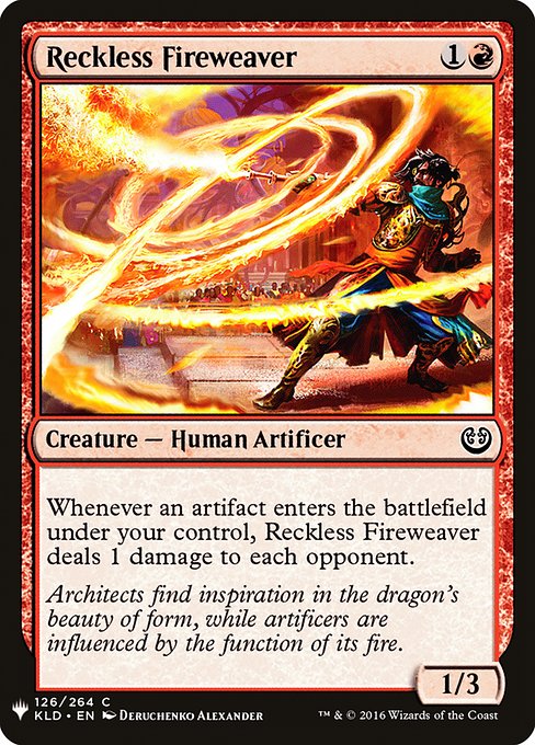 Reckless Fireweaver from The List