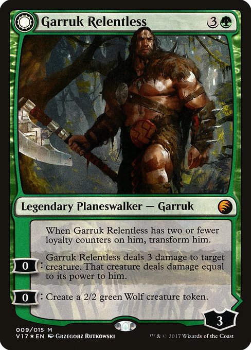 Garruk Relentless // Garruk, the Veil-Cursed from From the Vault: Transform
