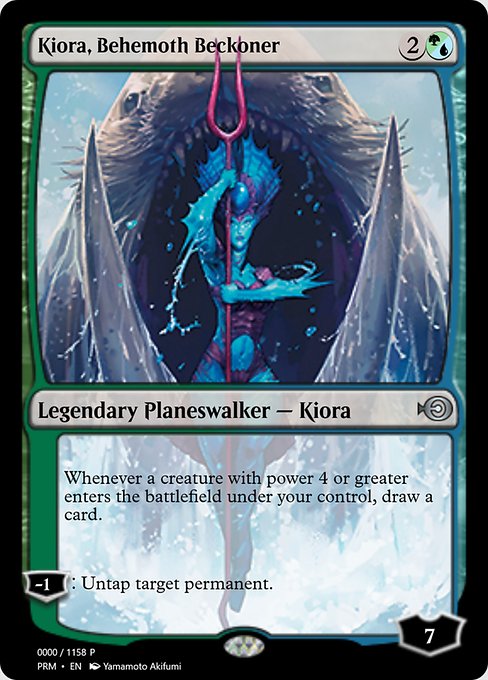 Kiora, Behemoth Beckoner from Magic Online Promos