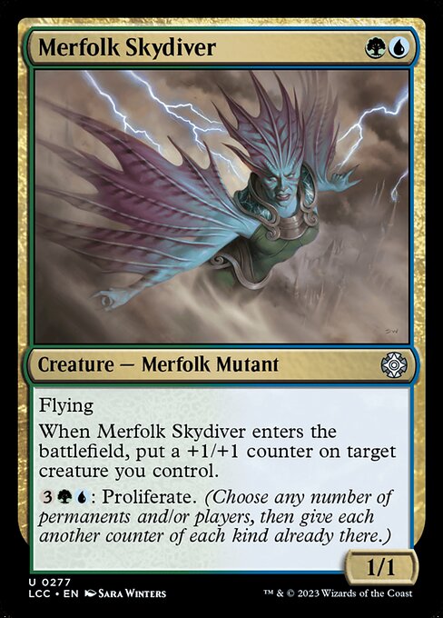 Merfolk Skydiver highlighted card art